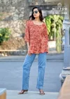 Crispy By Mittoo Rayon Printes Western Wear Ladies Top

